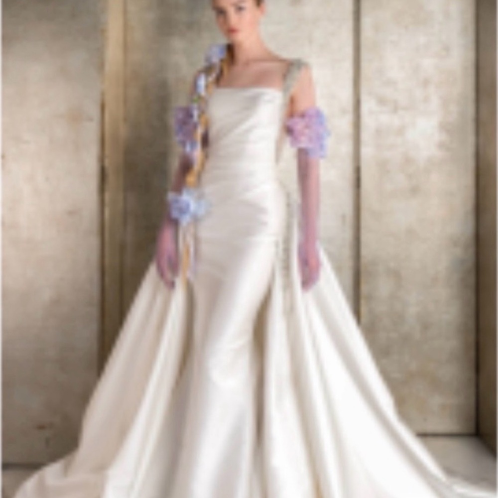 Elegant White Gown with Sparkling Details